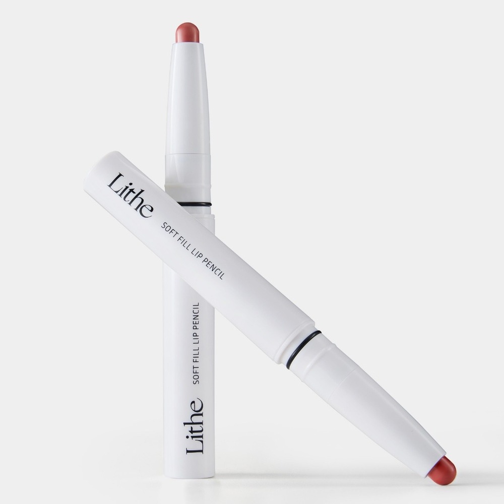 Lithe Soft Fill Lip Pencil Duo Set Dusk & Scarlet Vegan Cruelty-Free 2-Pack